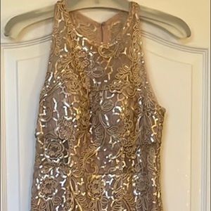 Aidan Maddox full length sequin dress